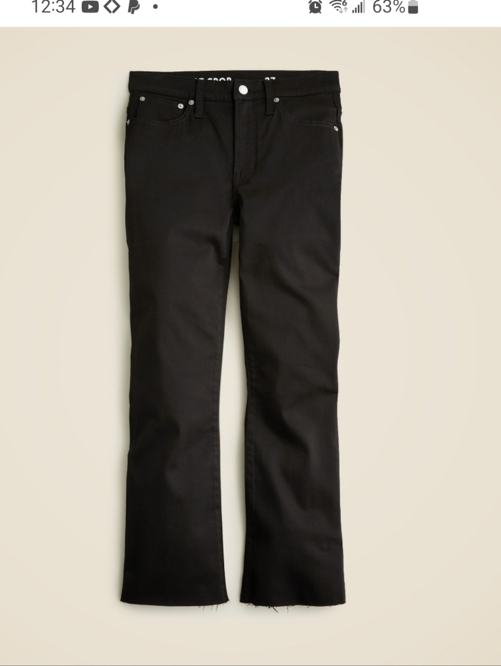 J. Crew Black High-Rise Flare Jeans